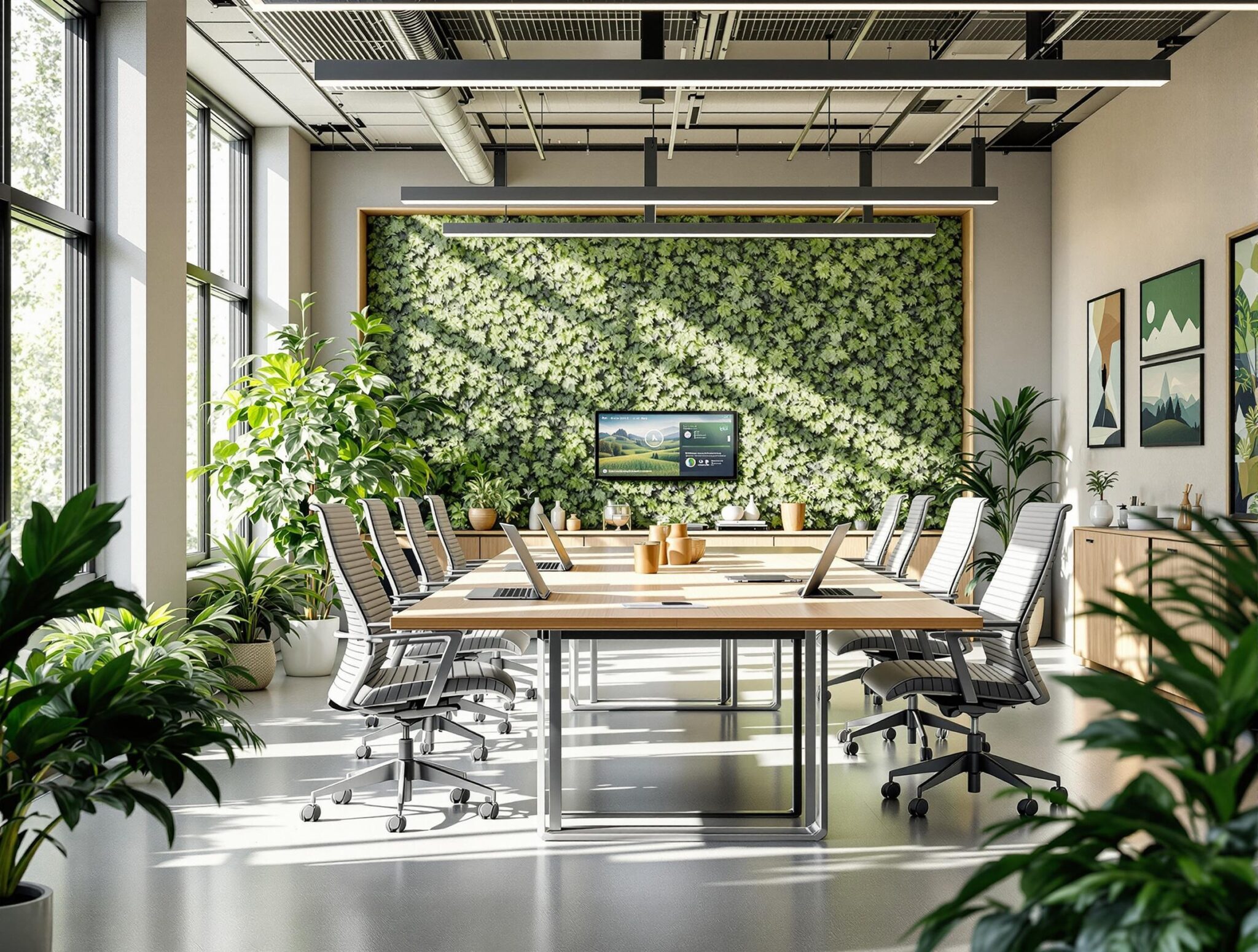 Grünes smartes unternehmen